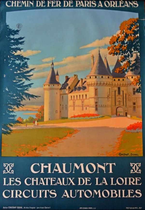 Chaumont Les Chateux de la Loire Circuits Automobiles by VINTAGE POSTER